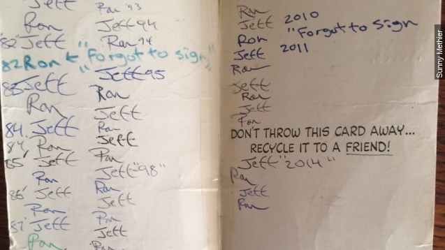 Brothers have exchanged same birthday card since 1973